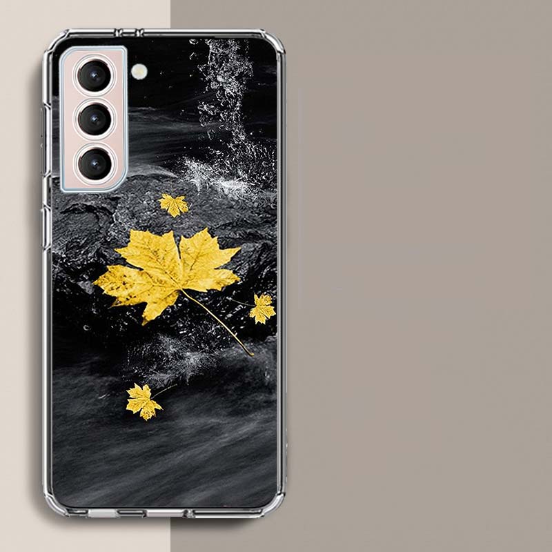 Осенние Листья, Красные Кленовые Листья Чехол для Телефона Для Galaxy A14 A24 A34 A54 Samsung A02S A12 A22 A32 A42 A52 A72 A13 A33 A53 5G A03 A0