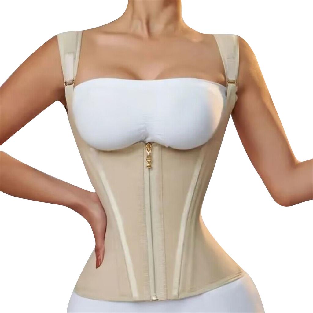 Тренажер для талии для женщин, спортивный пояс с застежкой-молнией, корректирующий фигуру для контроля живота, бодибилдинга, похудения живота