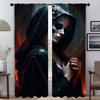 Шторы от комаров для камеры, жуткая атмосфера темного фэнтези, домашний интерьер, шторы, 2 шт., затемняющие шторы, комната