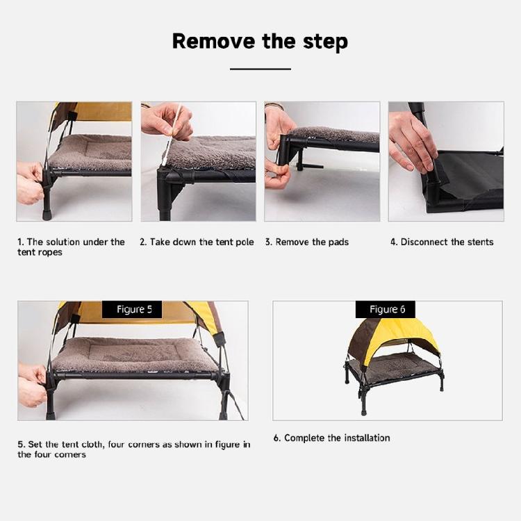 Поднятая кровать для собаки с навесом-Уличная кровать для собаки Охлаждающая Поднятая лежанка для собаки Палатка для питомца