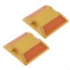Commercial Road Highway Pavement Marker Reflector , Yellow, 2Pcs
