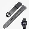 Черный браслет для часов Casio G-Shock Ремешок W-800H W-217H AQ-S800W Смола Резина Выпуклое соединение аксессуары для часов ремешок 18 мм