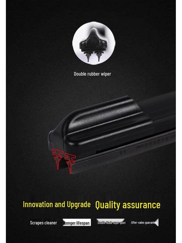 Дворник с двойным резиновым лезвием для грузовиков Dongfeng: Tianlong, Тяньцзинь, Геркулес, Dolica, Капитан, Fuli Ka, Xiaobawang