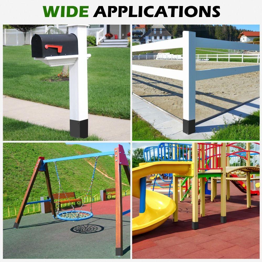 Rust Proof Post Bracket Metal Post Mount Protects From Damage Post Cover  Deck Railing