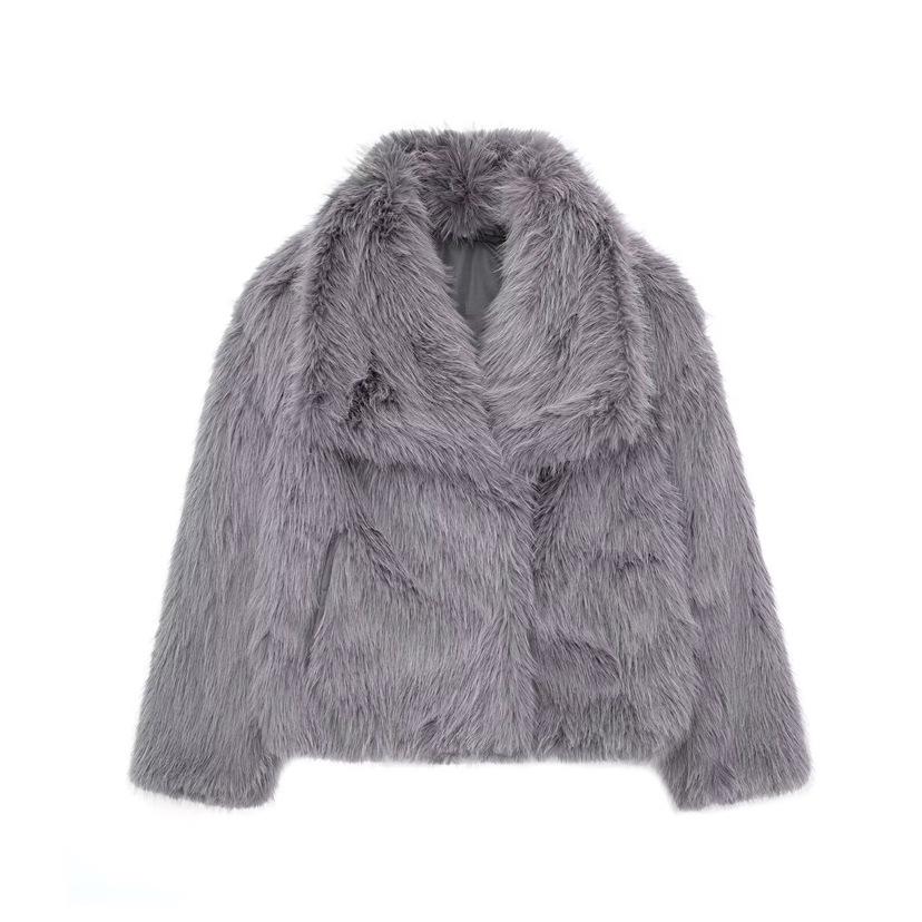 Faux Fur Coat Short Coat Fluffy Plush Women's Clothing