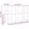 Bookshelf Black Oak Effect 102 x 32 x 72.5 cm