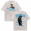 Sebastian Yatra Тур Entre Tanta Gente Винтажная стираная футболка Мужская Женская Модная уличная футболка Хлопковая комфортная футболка