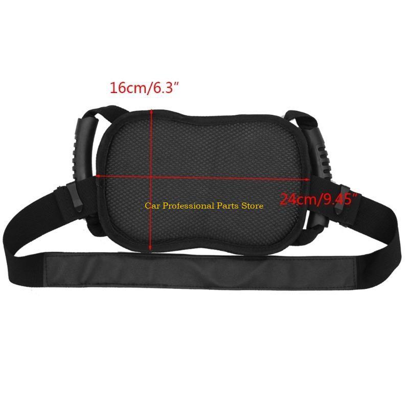 R53D Motorcycle Safety Belt with Handle Rear for Seat Passenger Grip Strip for Kids A