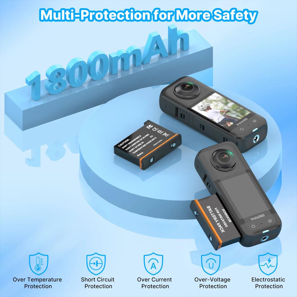 Insta360 X3 Fast Charging Box and Battery For Insta 360 ONE X3 Charger Hub 2 Ways Accessories