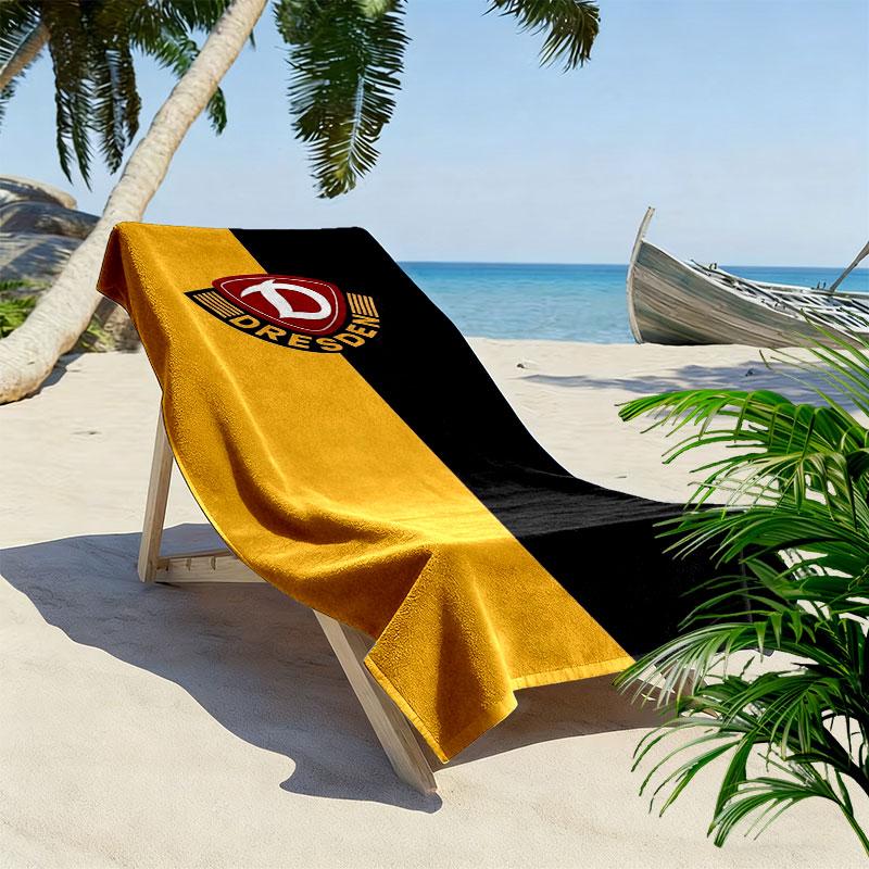 Dynamo Dresden Print Beach Towel, Large Soft Quick Dry Towel for Beach Camping Swimming