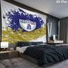 C.F. Pachuca Wall Tapestry Aesthetic Wall Hanging Printed Fabric Blanket Decorative Tapestries for Bedroom Living Room Home Decor