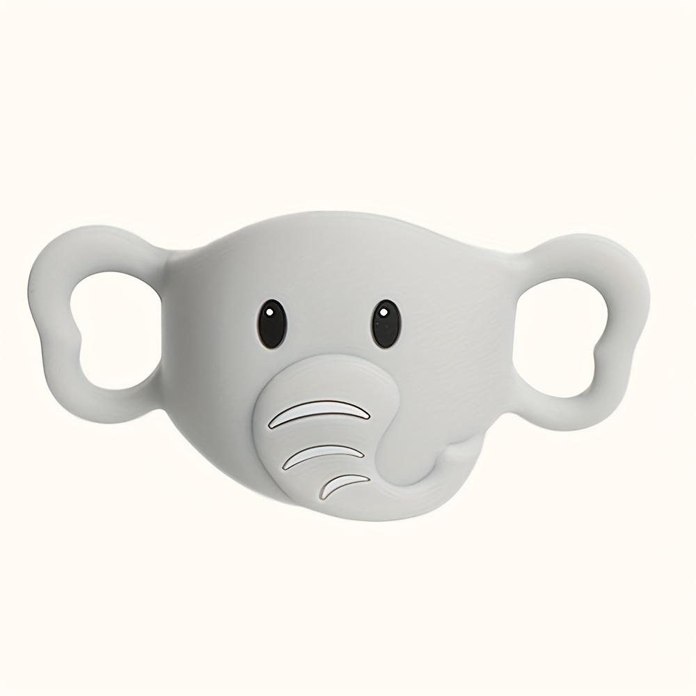 [Cute Elephant Bottle Cover] Cute Little Elephant Design Silicone Anti-Drop Cover|Durable & Stable Feeding Bottle Holder for Breast Pump or Sippy Cups