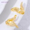 Trendy 18K Gold Plated Flower Caps Tassel Caps,Brass Bead Caps For Jewelry Making,Cap For Beads,Earrings Accessories
