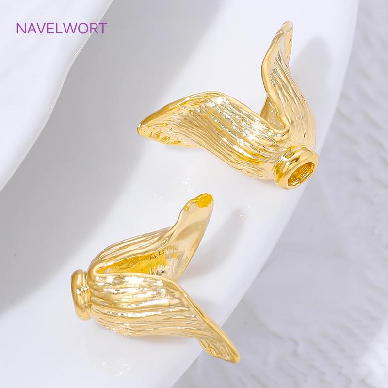 Trendy 18K Gold Plated Flower Caps Tassel Caps,Brass Bead Caps For Jewelry Making,Cap For Beads,Earrings Accessories