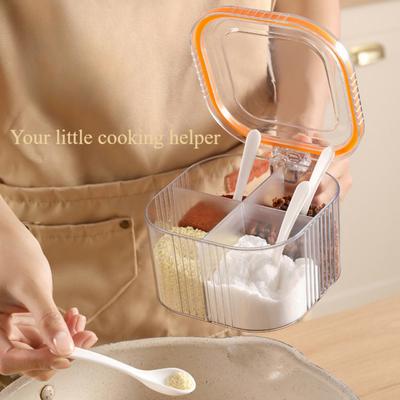 Коробка для приправ, бытовая кухонная комбинация, соль, глутамат натрия, банка для приправ, легкая роскошь, хранение приправ