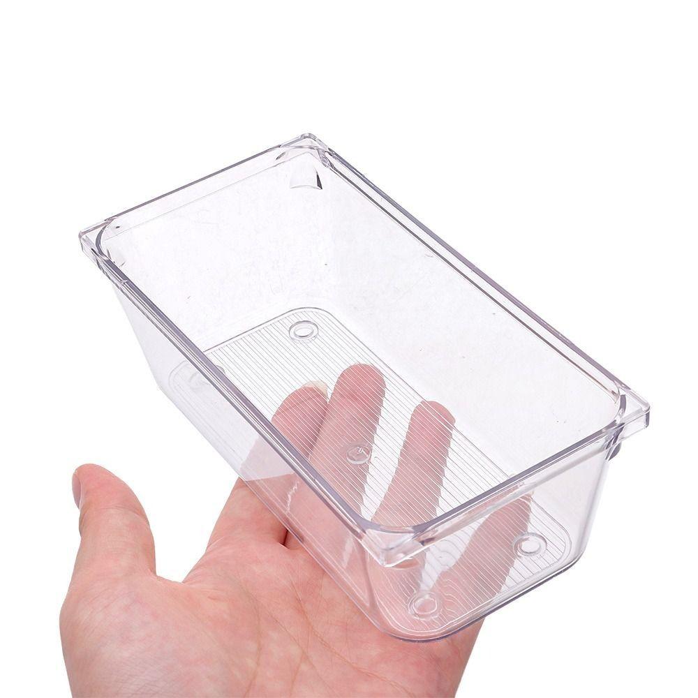 S/M/L/XL/XXL Настольный ящик для хранения Прозрачный органайзер для косметики Коробки Прочный органайзер для хранения