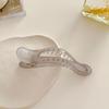 1 шт. Простая и прозрачная матовая заколка-уточка, женский французский ленивый стиль, креативная темпераментная заколка для волос, аксессуар для волос