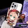 Game GI Yanfei White Translucent MagSafe Mobile Phone Case for iPhone 17 16 15 14 13 12 11 X XR XS Air Pro Max Plus Cover