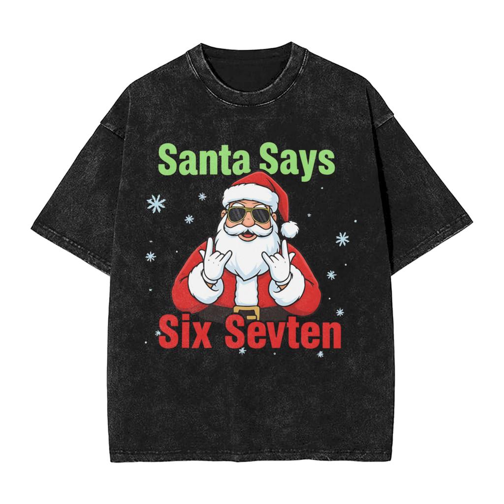 Merry Christmas 67 Meme T Shirt Beach Y2k Funny Tshirts Casual Harajuku Tee Shirt For Men Short Sleeve Printed Clothes