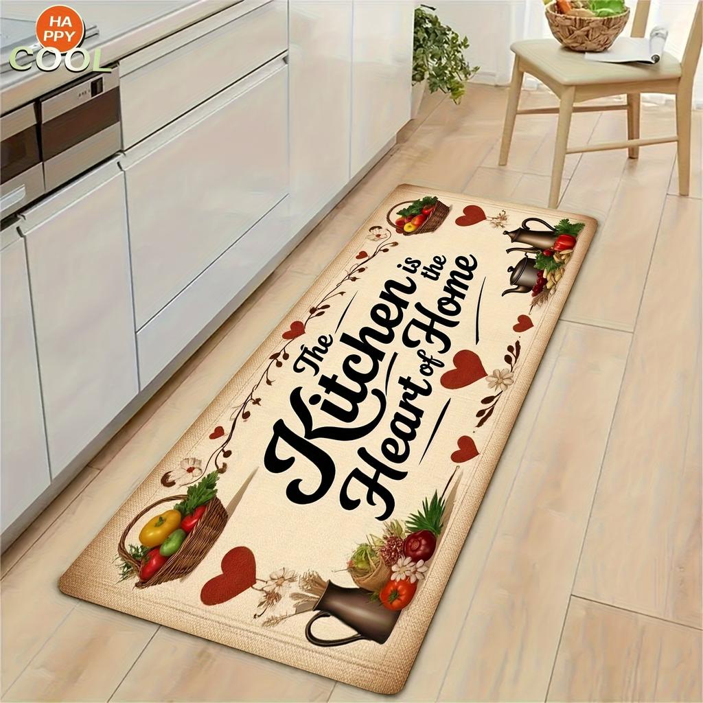 1 шт. Коврик для кухни с 3D-рисунком, Нескользящий придверный коврик, Поп-дизайн, Коврик для ванной комнаты, Коврик для ванной, Ковер для дома, Декор для раковины, Прачечной