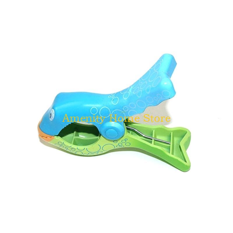 F26C Cute Beach Towels Clips Sunbeds Lounger Animal Decorative Clothes Pegs Pins Large Drying Racks Retaining Clip Clothespin