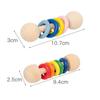 Wooden Musical  HandBell Rattle Toy Educational Wooden Rings Musical Instruments Toy  Baby Toddler