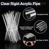 uxcell Acrylic Pipe (1 piece): Inner diameter 105mm, Outer diameter 110mm, Length 200mm, Thickness 2.5mm. Polycarbonate pipe, plastic piping, for ligh