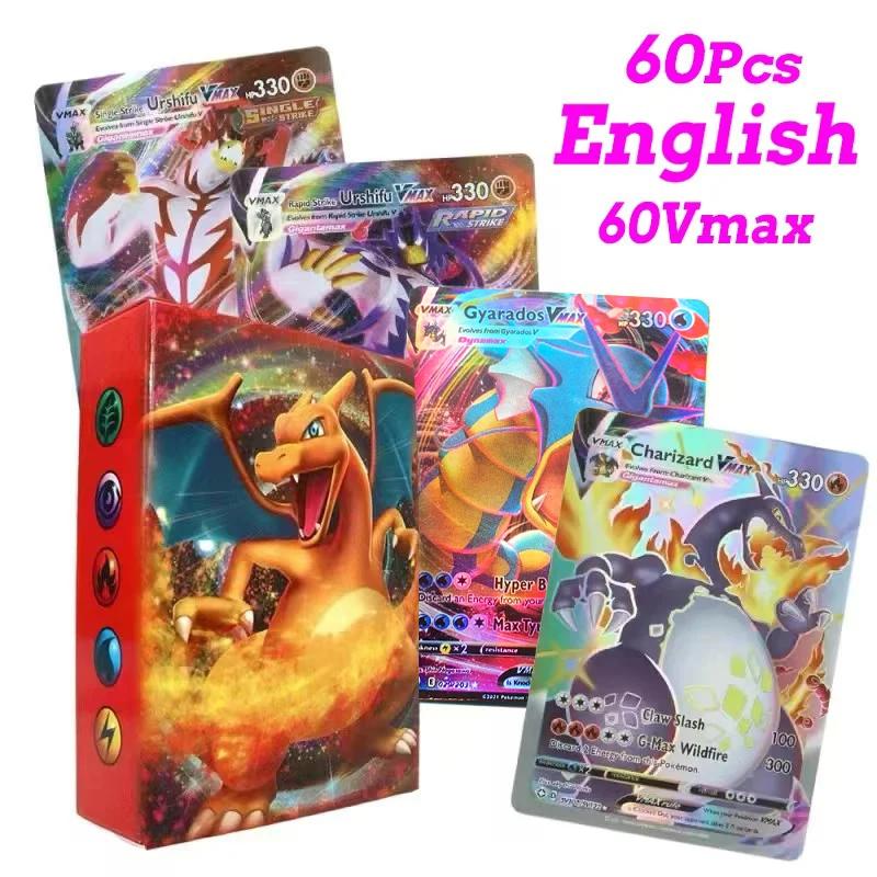 Pokemon Cards Vmax Vstar EX GX Energy Toys  Playsets Card No Repetition Exceed Evolution Charizard Full Flash Card Multiple People Battle