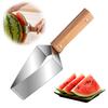 Stainless Steel Watermelon Cutter with Protective Cover Easy To Clean Fruit Slicer Melon Cutting Tool for Kitchen