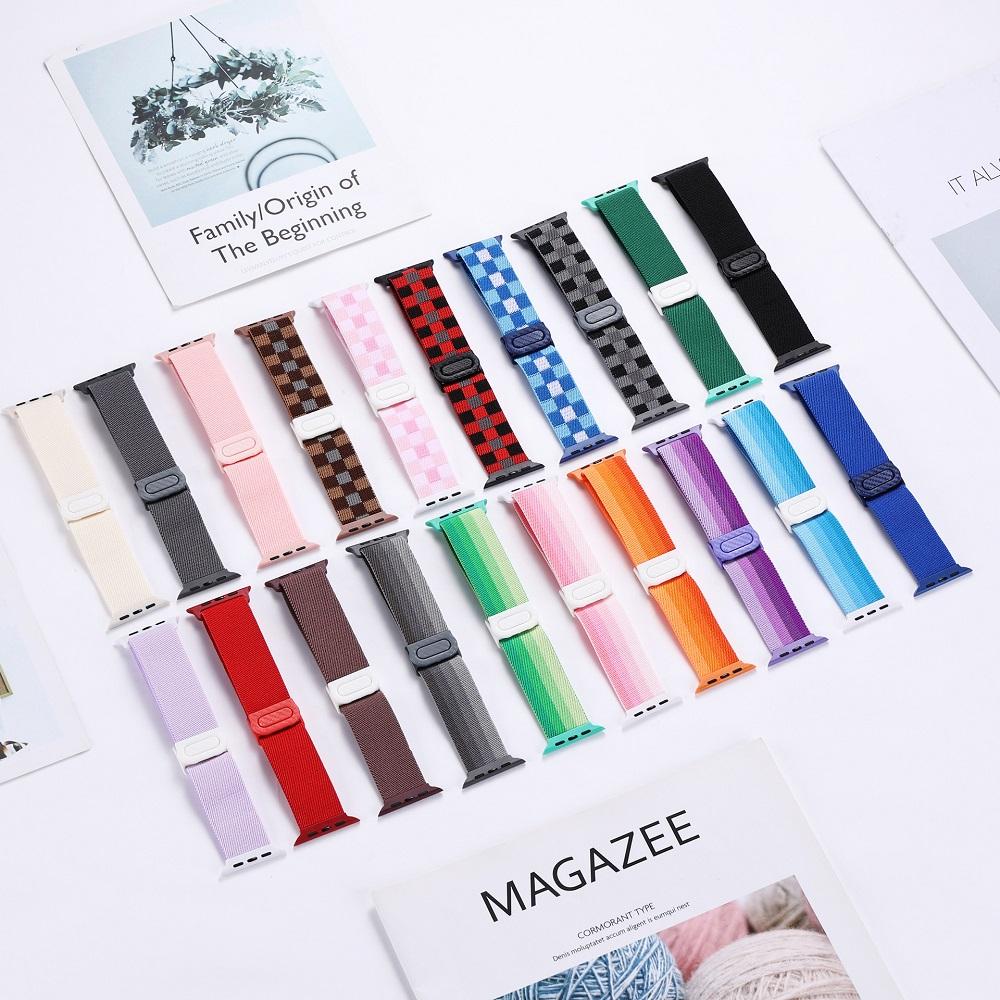 Нейлоновый ремешок для Apple Watch Series Watch 9 8 Ultra 2 7 6 5 38 42 мм, сменная петля для ремешка для Iwatch Series 3 45 мм 49 мм