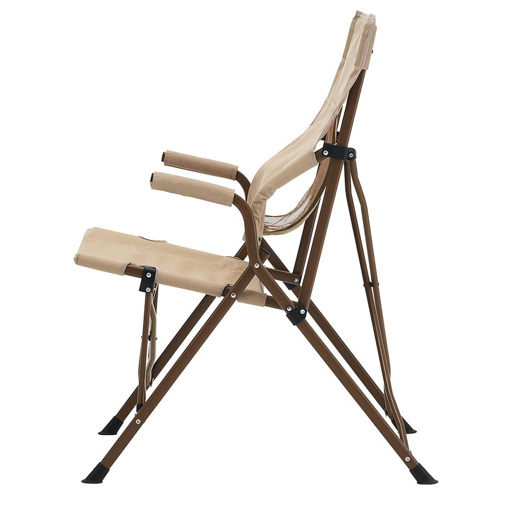 LOGOS Tradcanvas Work Back Chair 73173168 Beige Outdoor Folding Camping Chair Load Capacity 150kg