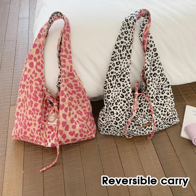 Women Casual Crossbody Bag Double Sided Polka Dots Large Capacity Lightweight Shoulder Dumpling Bag for Commuting Travel Sports