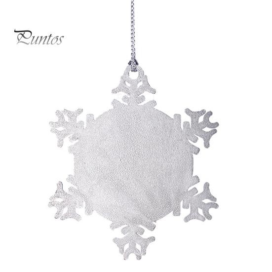 Снежинка Подвеска Рождественское украшение DIY Фото Подвесное украшение Сплав Снежинка Рождественская елка Настенный декор для окна Сад