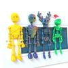Halloween Skeleton Refrigerator Magnet 3D Printed Poseable Skeleton Figurine
