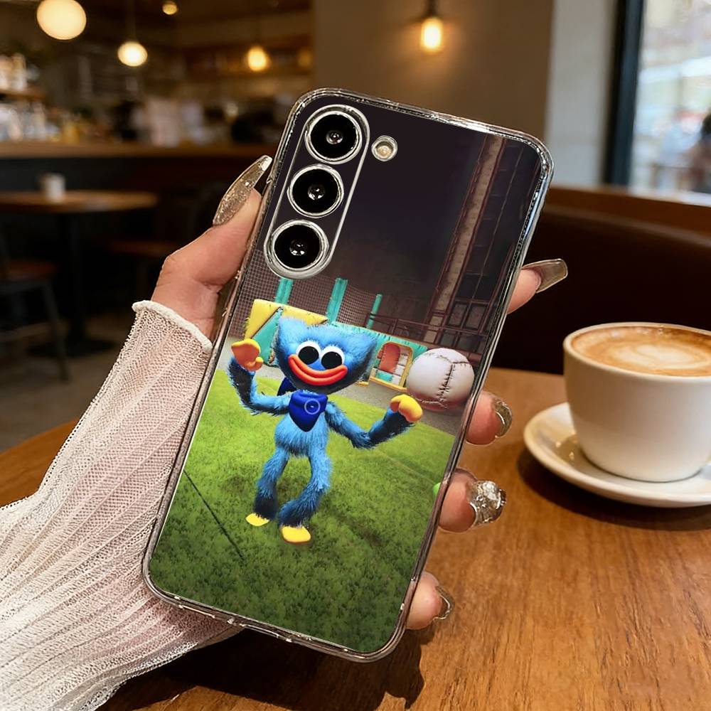 Чехол для телефона H-huggy W-Wuggy для Samsung S25,S24,S21,S22,S23,S30,Ultra,S20,Plus,Fe,Lite Прозрачный чехол