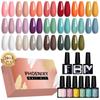 PHOENIXY 23 шт. гель-лак для ногтей и матовое верхнее покрытие Gloosy базовый полуперманентный набор гелей Vanrish, нужна УФ-лампа для ногтей