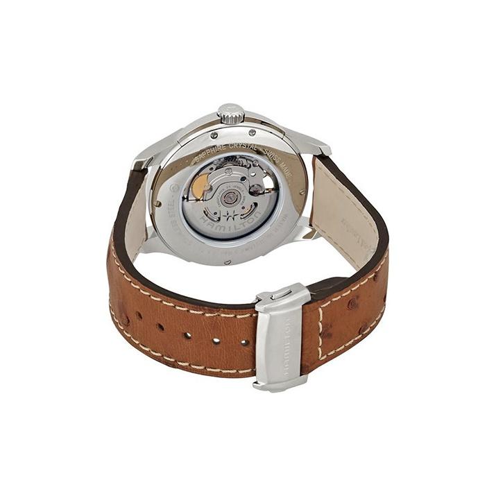 Hamilton Jazzmaster Automatic Mechanical Movement 50M Water Resistant Watch 40Mm Black Dial Stainless Steel Case Genuine Leather Strap H32565585