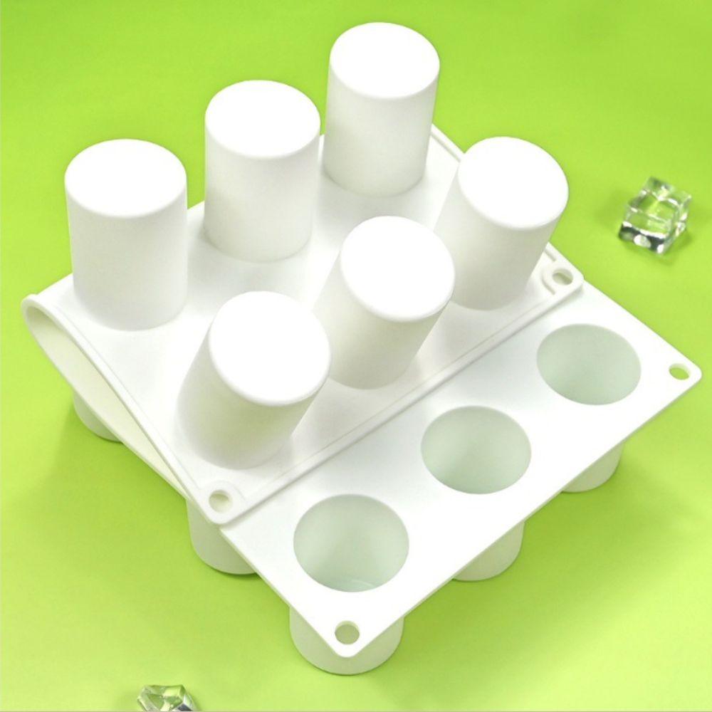 Food Grade Silicone Cylindrical Cake Molds Heat Resistant Mousse Cake Moulds Party Dessert