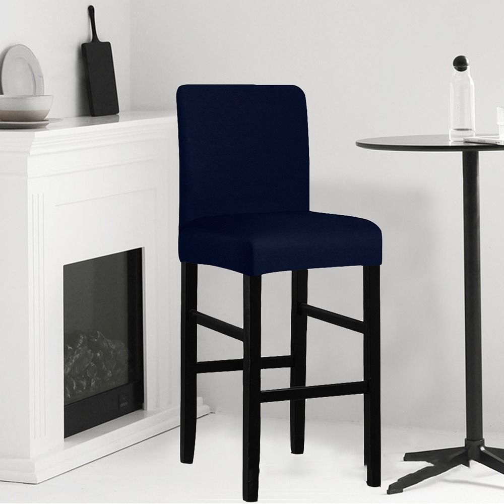 Elastic Stretch Counter Height Bar Stool Cover Dustproof Bar Stool Seat Covers Household