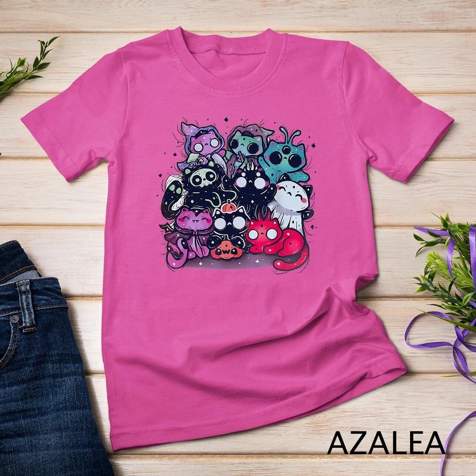 spooky cats pastel goth dark art halloween costume T-Shirt Unisex T-shirt 4