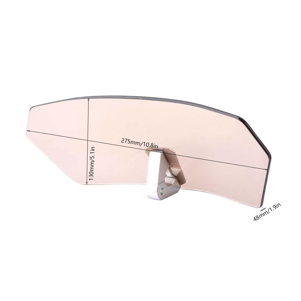 Universal Motorcycle Adjustable Windscreen Wind Deflector Windshield (Tawny)