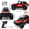 1:16 Scale Metal Remote Control Cars 2WD High-Speed RC Vehicle 20Km/H 2.4Ghz With Light RC Car For Kids Boys Gifts