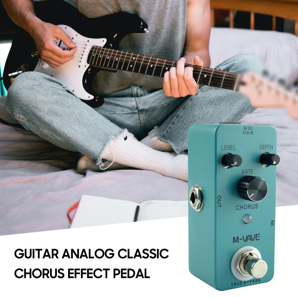 M-VAVE CHORUS Guitar Analog Classic Chorus Effect Pedal True Bypass Full Metal Shell, Chorus