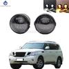 1Pair Car Front Foglight Fog Lamp Daytime Running Lights for Nissan Patrol Y62 2010 2011 2012 2013 2014 2015 LED Fog Lights H11