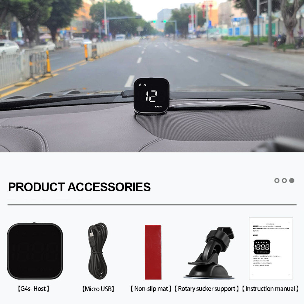 Универсальный цифровой автомобильный HUD Head Up Display GPS спидометр датчики компас USB порт компас измеритель скорости для легковых пикапов