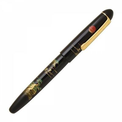 Платиновая перьевая ручка #3776 Century Kaga Hira Makie SANSUI B PNB-30000B#84-4