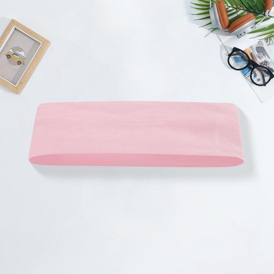 Women Men Headband High Elastic Solid Color Wide Hair Band Breathable Elastic Hair Tie