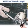 3-Jaw Oil Strainer Wrench Secure Grip 3 Jaw Oil Strainer Wrench Sturdy Duty Rust Resistant for Mechanics