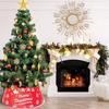 Holiday Christmas Tree Skirt Artificial Pine Tree Ring Decorative Base Cover for Indoor Outdoor Home Decor