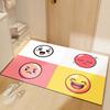 Симпатичный коврик для ванной комнаты с диатомовым покрытием, впитывающий грязь, нескользящий, быстросохнущий, для туалета, коврик для двери унитаза, ковер